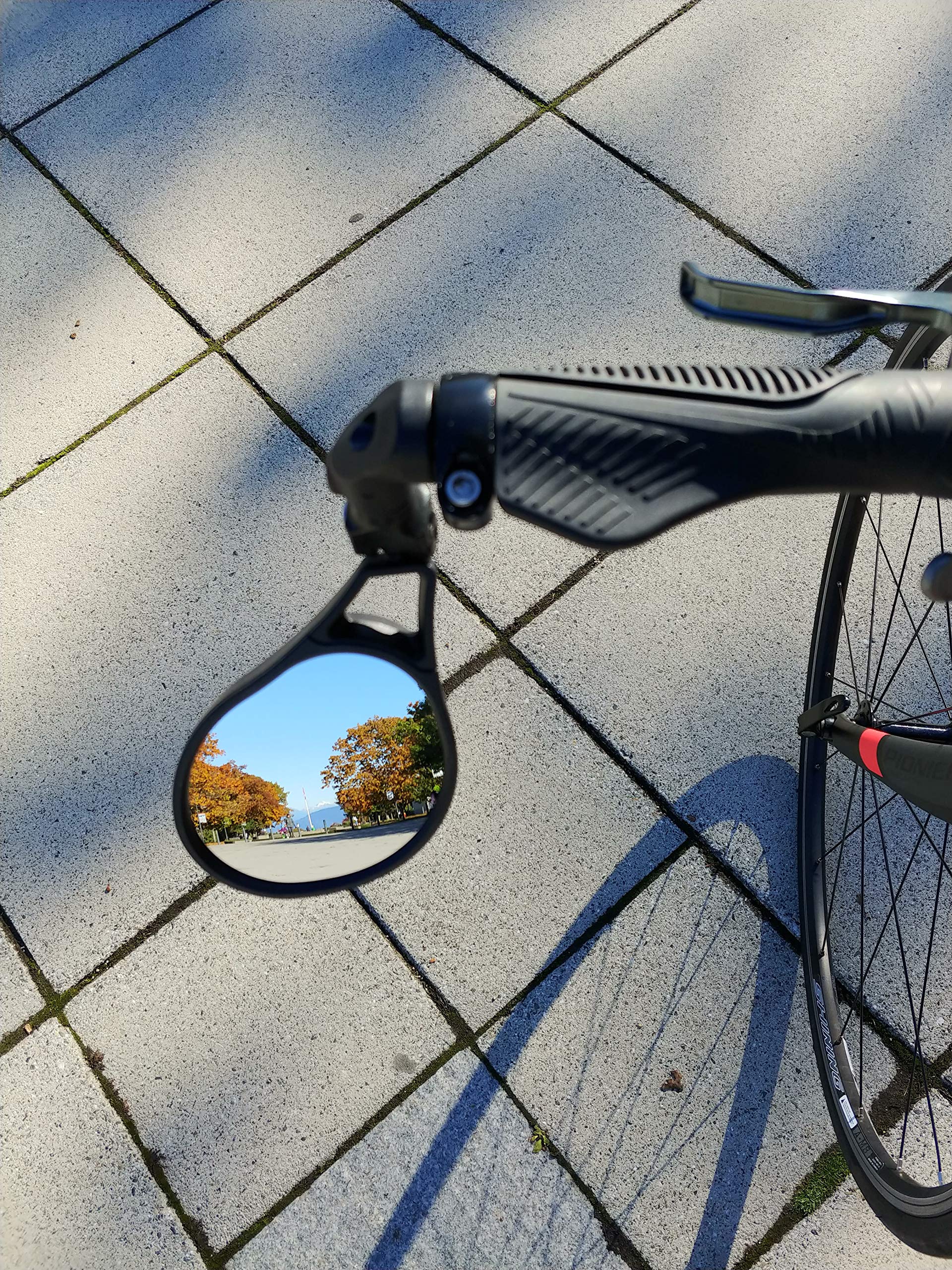 Hafny E13 Approved E-Bike Mirror, Large Surface Bar End Bike Mirror, Hd Automotive Glass Bicycle Mirror, Safe Blast-Resistance C