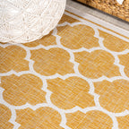 Jonathan Y Smb109F-3 Trebol Moroccan Trellis Textured Weave Indoor Outdoor Area Rug, Bohemian Coastal Contemporary Easy Cleaning