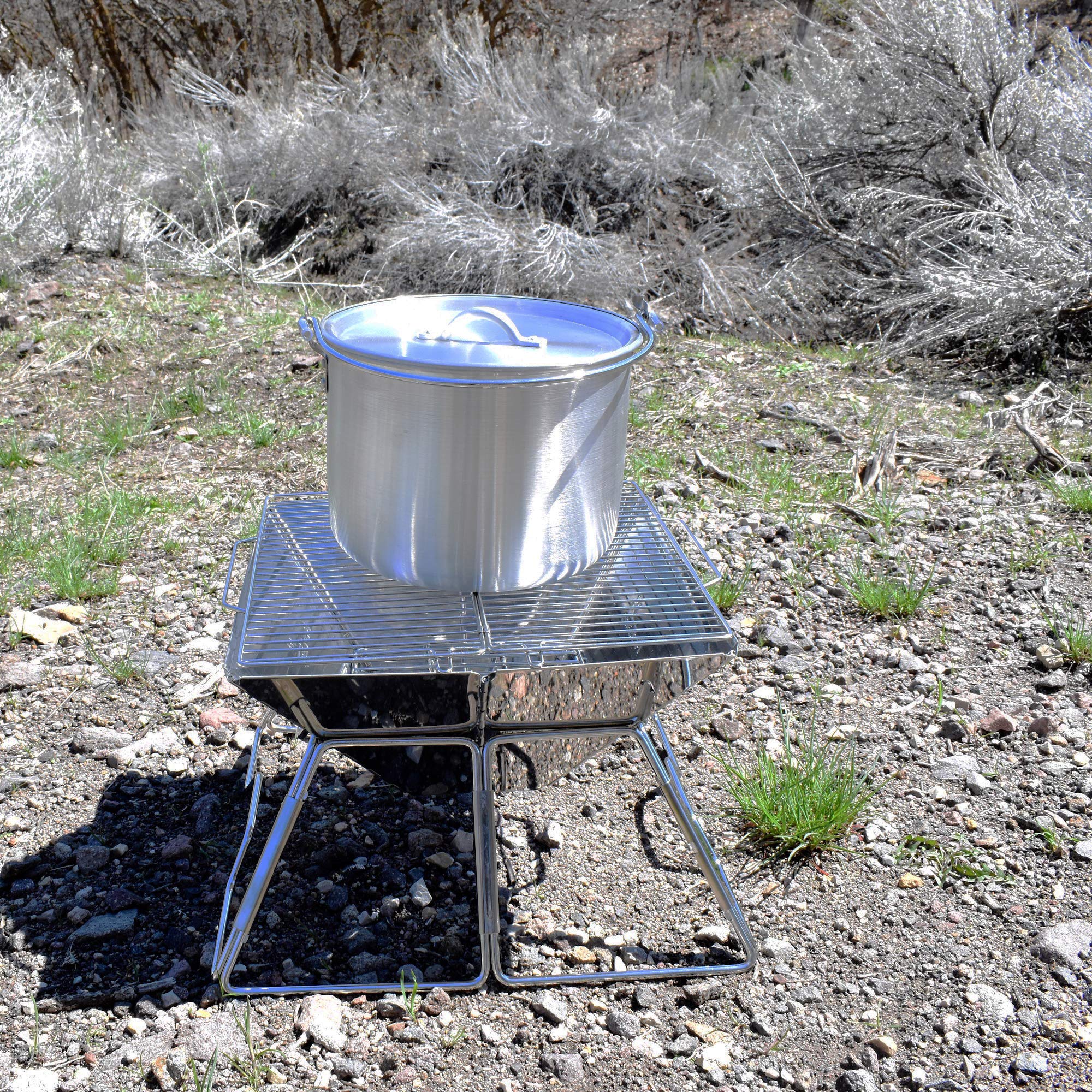 Acecamp Tribal Pot Aluminum Cooking Pot With Folding Handle (8 Liter)