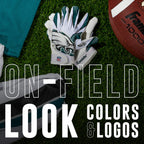 Franklin Sports Philadelphia Eagles Youth Nfl Football Receiver Gloves - Receiver Gloves For Kids - Nfl Team Logos And Silicone