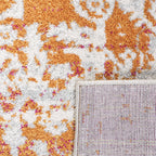 Safavieh Madison Collection 11 X 15 Orangeivory Mad603P Oriental Snowflake Medallion Distressed Non-Shedding Living Room Dining