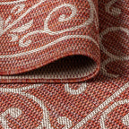 Jonathan Y Smb106B-9 Charleston Vintage Filigree Textured Weave Indoor Outdoor Area-Rug Classic Coastal Easy-Cleaning Bedroom Ki