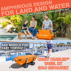 Cuddy Floating Cooler and Dry Storage Vessel - 40QT - Amphibious Hard Shell Design - Multiple Color Options