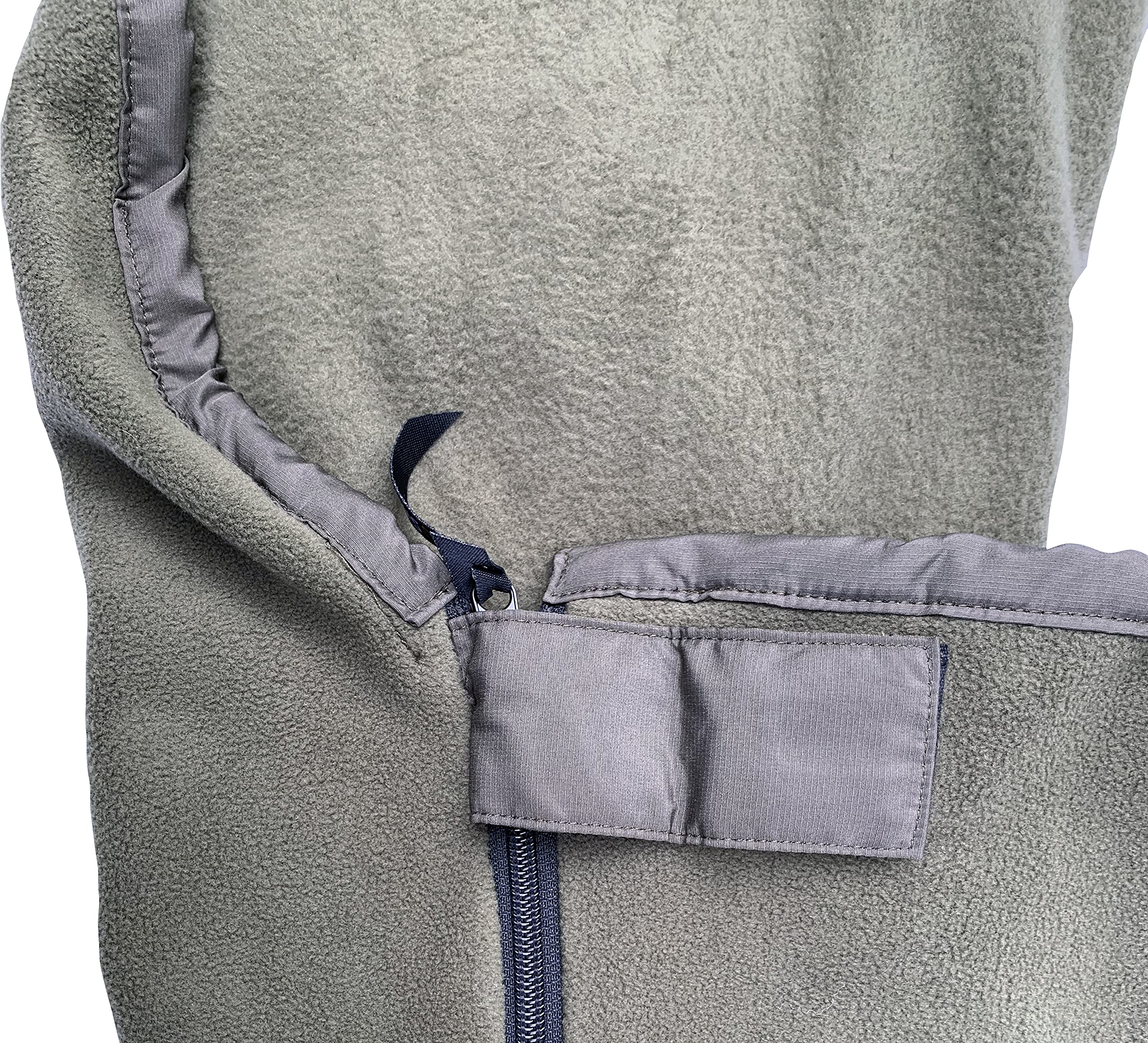 Snugpak Fleece Sleeping Bag Liner With Full Length Side Zipper, Polyester Fleece, Warm Thermal Insulation, Olive