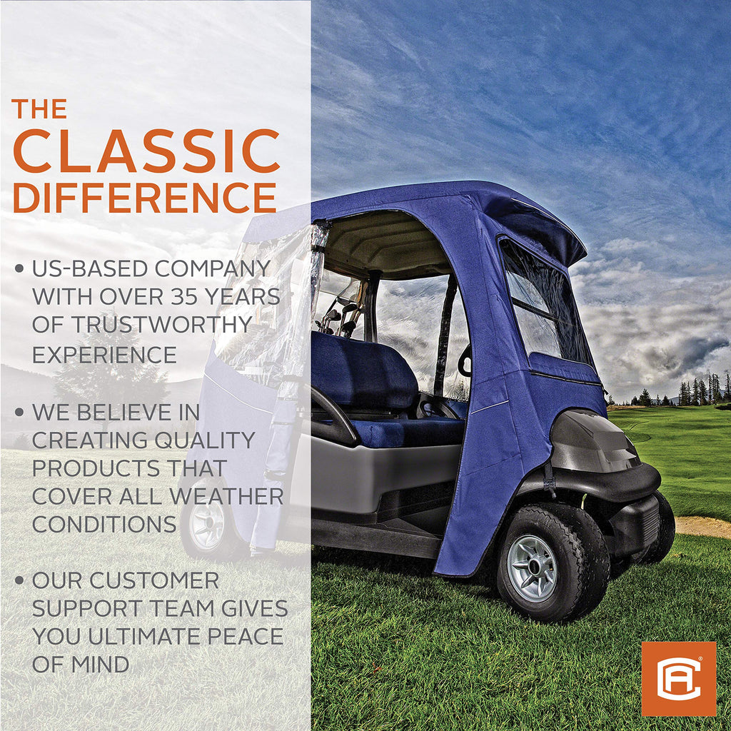 Classic Accessories Fairway Golf Cart Easy-On Cover, 4-Person, Tan