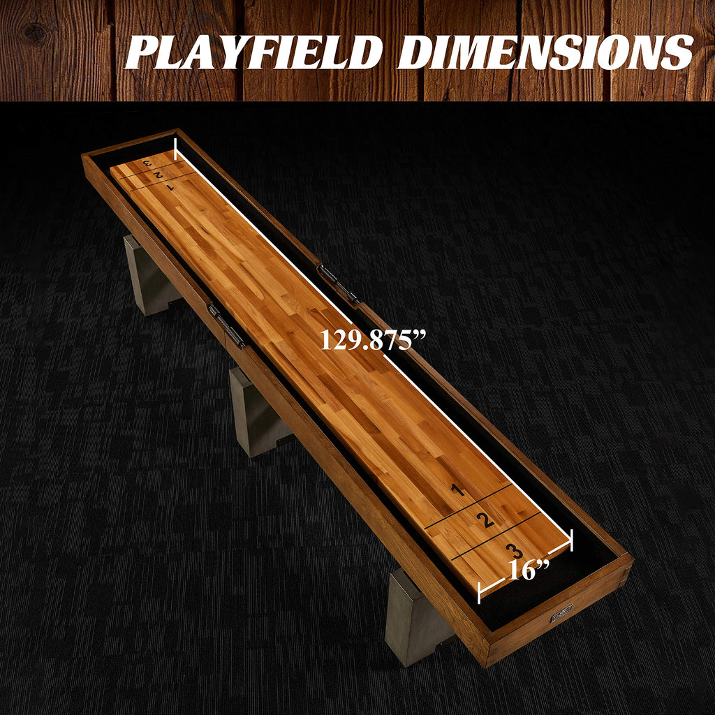 Barrington Billiards 12' Urban Clyborne Shuffleboard Table With Scratch-Resistant Playfield And 8 Puck Set