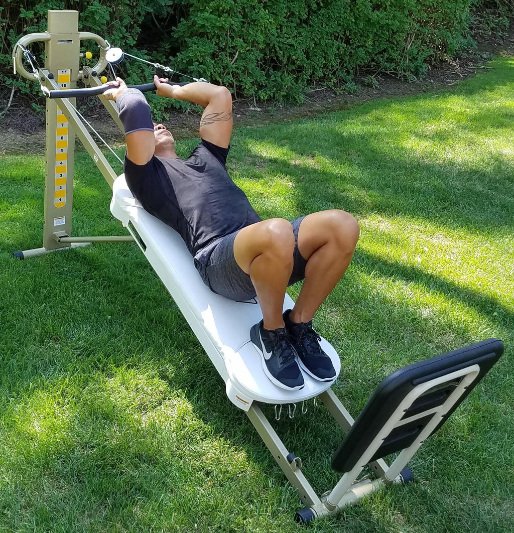 Gr8Flex Ez Curl Bar - Heavy Weight Training Accessory Designed To Fit On Total Trainer, Bowflex, And Home Fitness Gym Equipments