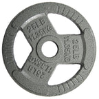 Balancefrom Olympic 2-Inch Cast Iron Plate Weight Plate For Strength Training And Weightlifting, 25-Pound, Single