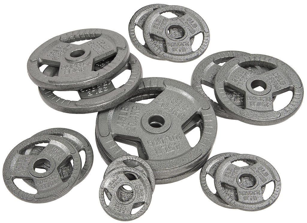 Fitvids Cast Iron Plate Weight Plate For Strength Training And Weightlifting, 2-Inch Center, 35Lb (Set Of 2)