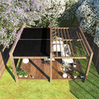 Colourtree Customized Size Fence Screen Privacy Screen Black 8 X 174 - Commercial Grade 170 Gsm - Heavy Duty - 3 Years Warranty