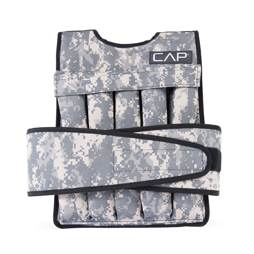 Cap Barbell 40-Pound Adjustable Weighted Vest, Camouflage