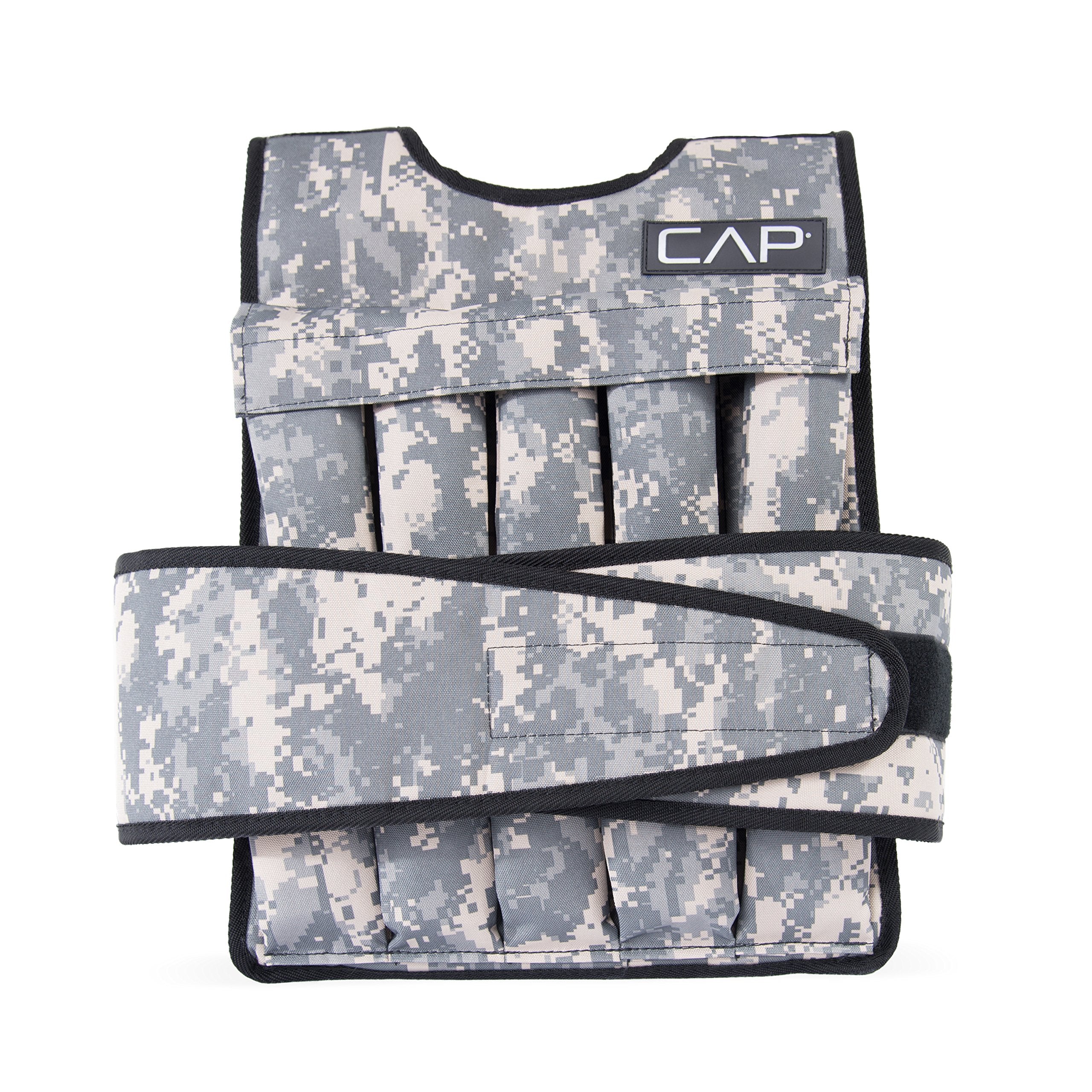 Cap Barbell 40-Pound Adjustable Weighted Vest, Camouflage