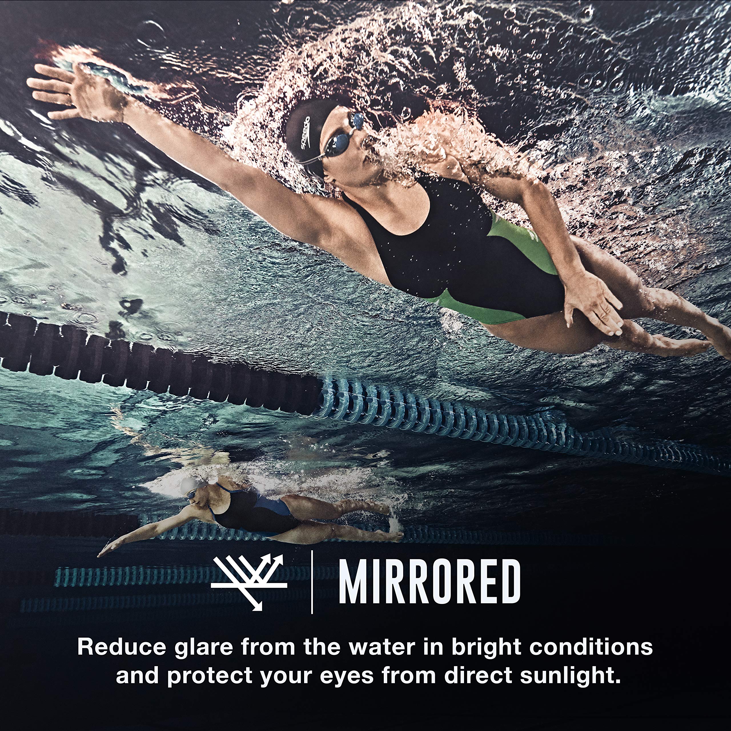 Speedo Women'S Swim Goggles Mirrored Vanquisher 2.0, Silver Ice