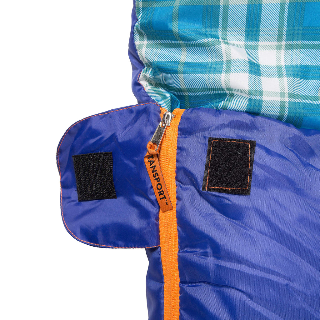 6 Lb - 2 Person Sleeping Bag - 87 In X 66 In, Blue