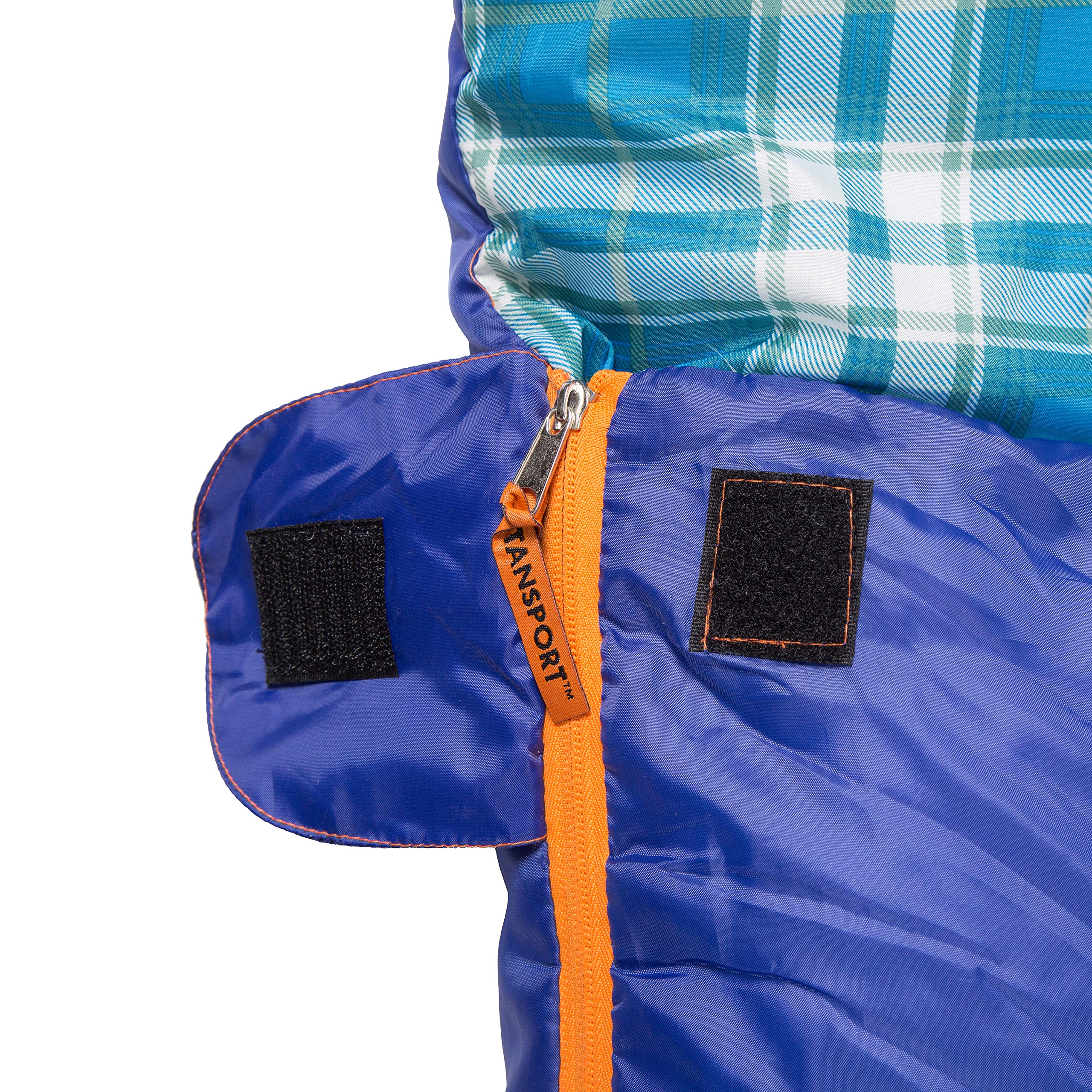 6 Lb - 2 Person Sleeping Bag - 87 In X 66 In, Blue