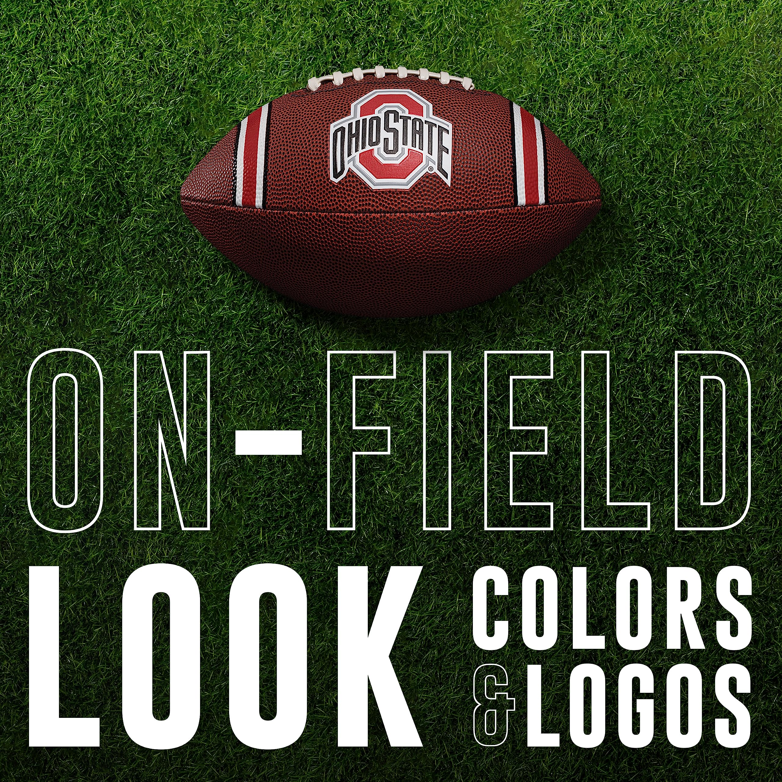 Franklin Sports Ncaa Ohio State Buckeyes Kids Youth Football - Official College Team Football With Team Logos - Junior Size Foot