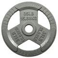 Hulkfit 2-Inch Iron Plate For Strength Training, Weightlifting, Single (35 Pounds), Silver