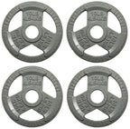 Balancefrom Olympic 2-Inch Cast Iron Plate Weight Plate For Strength Training And Weightlifting, 10-Pound, Set Of 4