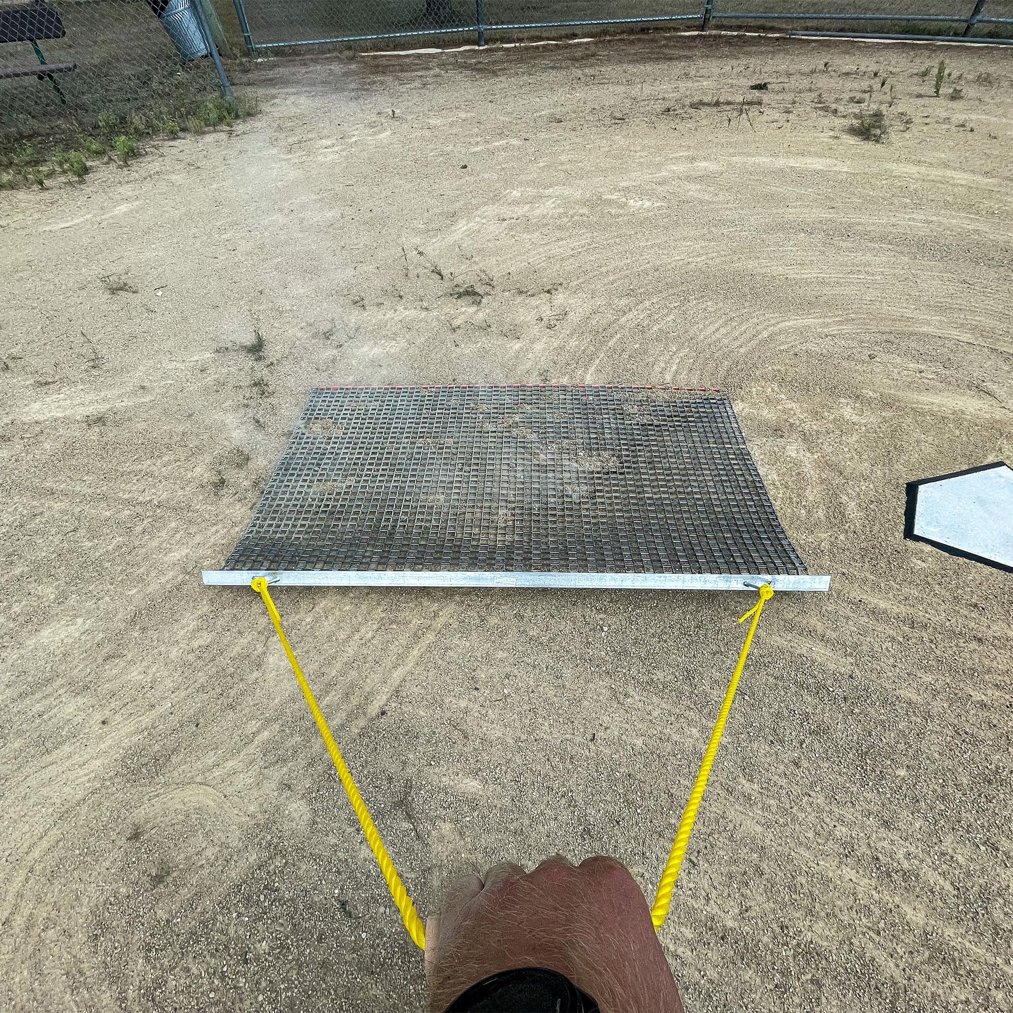 Yard Tuff 53Hpdm Atv/Utv 5 X 3 Feet Heavy Duty Durable Zinc And Steel Mesh Field Surface Leveling Drag Mat For Manual Or Vehicle