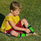 Vizari Matera Soccer Ankle Protection Shin Guard with Ankle Protection – Green/Black