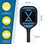 Franklin Sports 2 Player Pickleball Paddle + Ball Starter Set - Includes (2) Aluminum Paddles And (2) X-40 Balls - Usa Picklebal