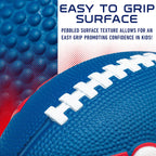 Franklin Sports Nfl New York Giants Football - Kids Foam Football - Soft Football - Mini Size - Perfect For Gameday - 8.5'' 3D L