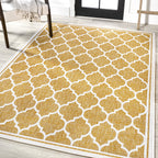 Jonathan Y Smb109F-3 Trebol Moroccan Trellis Textured Weave Indoor Outdoor Area Rug, Bohemian Coastal Contemporary Easy Cleaning