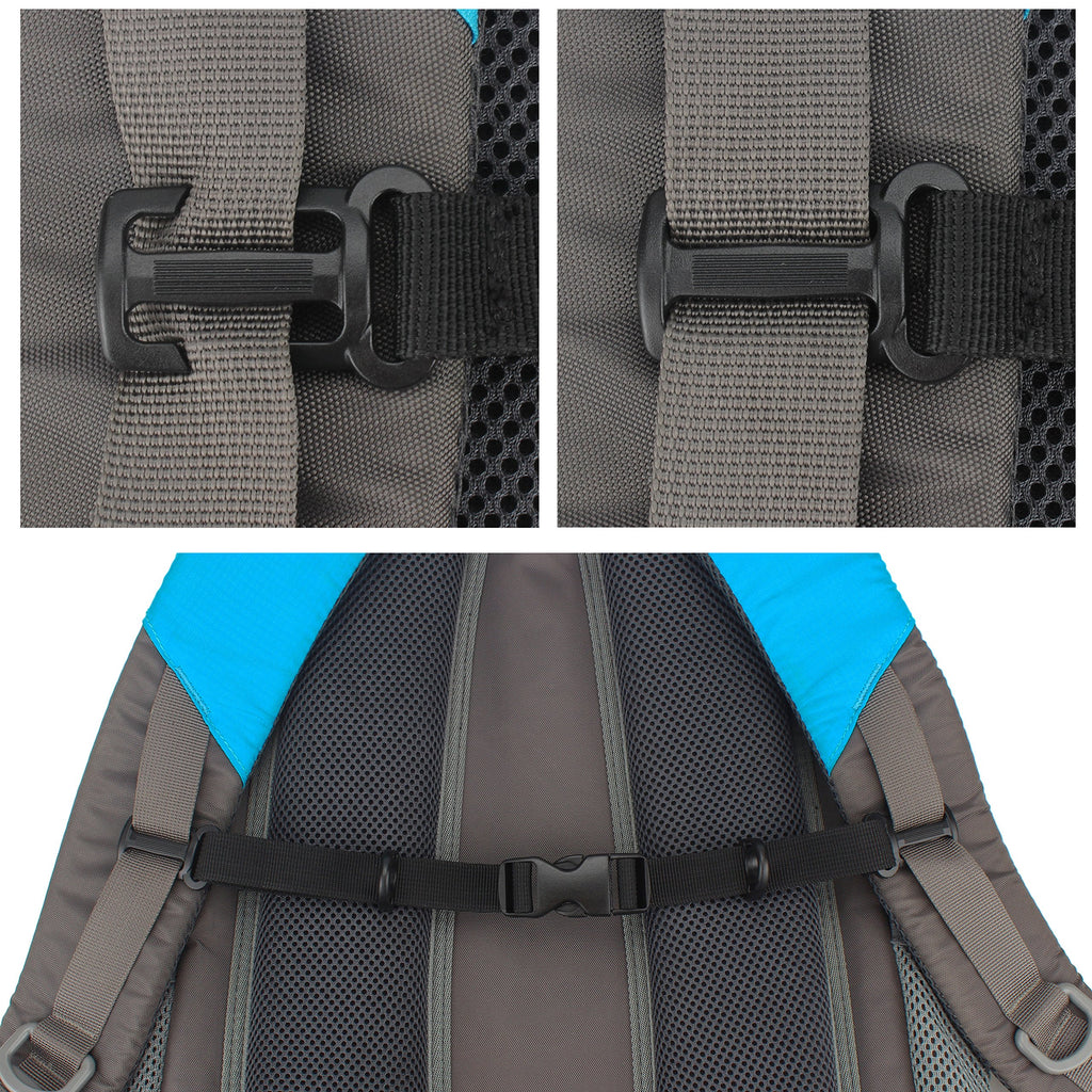 Wisdompro Backpack Chest Strap, 3/4 Inch Backpack Sternum Strap Chest Belt With Quick Release Buckle For Hiking And Jogging (Com