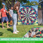 Gosports Chip N' Stick Golf Chipping Mat Game With Golf Balls - Choose Classic, Darts Or Islands