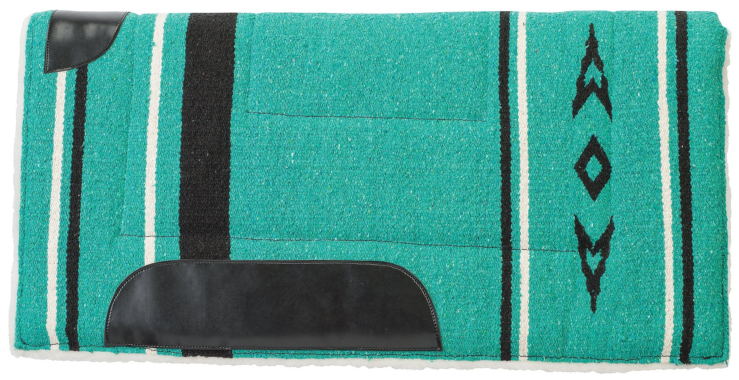 Weaver Leather Fleece Lined Acrylic Saddle Pad, Emerald Green, 32 X 32