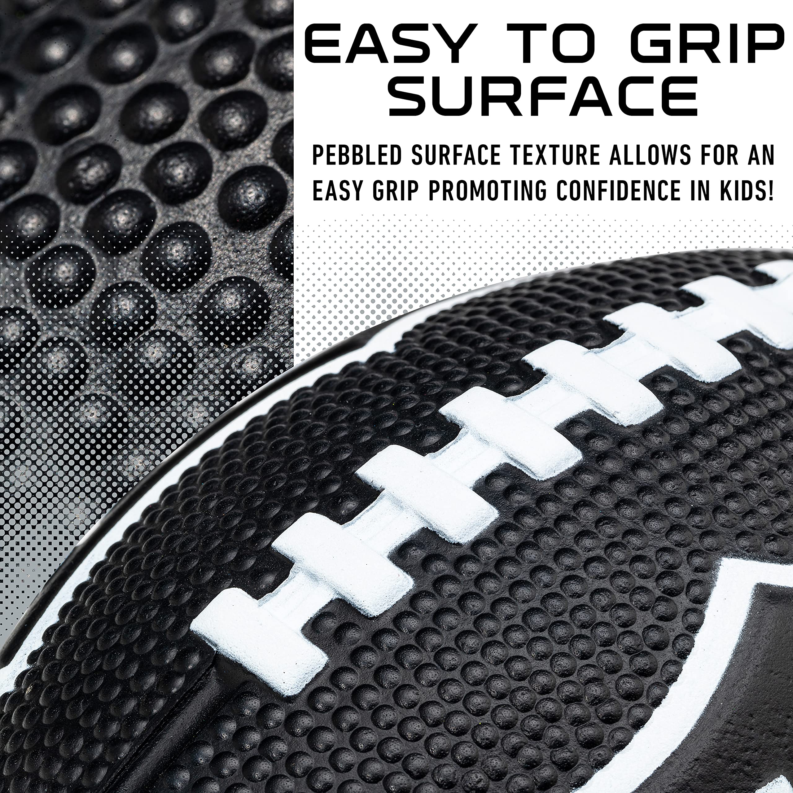 Franklin Sports Nfl Las Vegas Raiders Football - Kids Foam Football - Soft Football - Mini Size - Perfect For Gameday - 8.5'' 3D