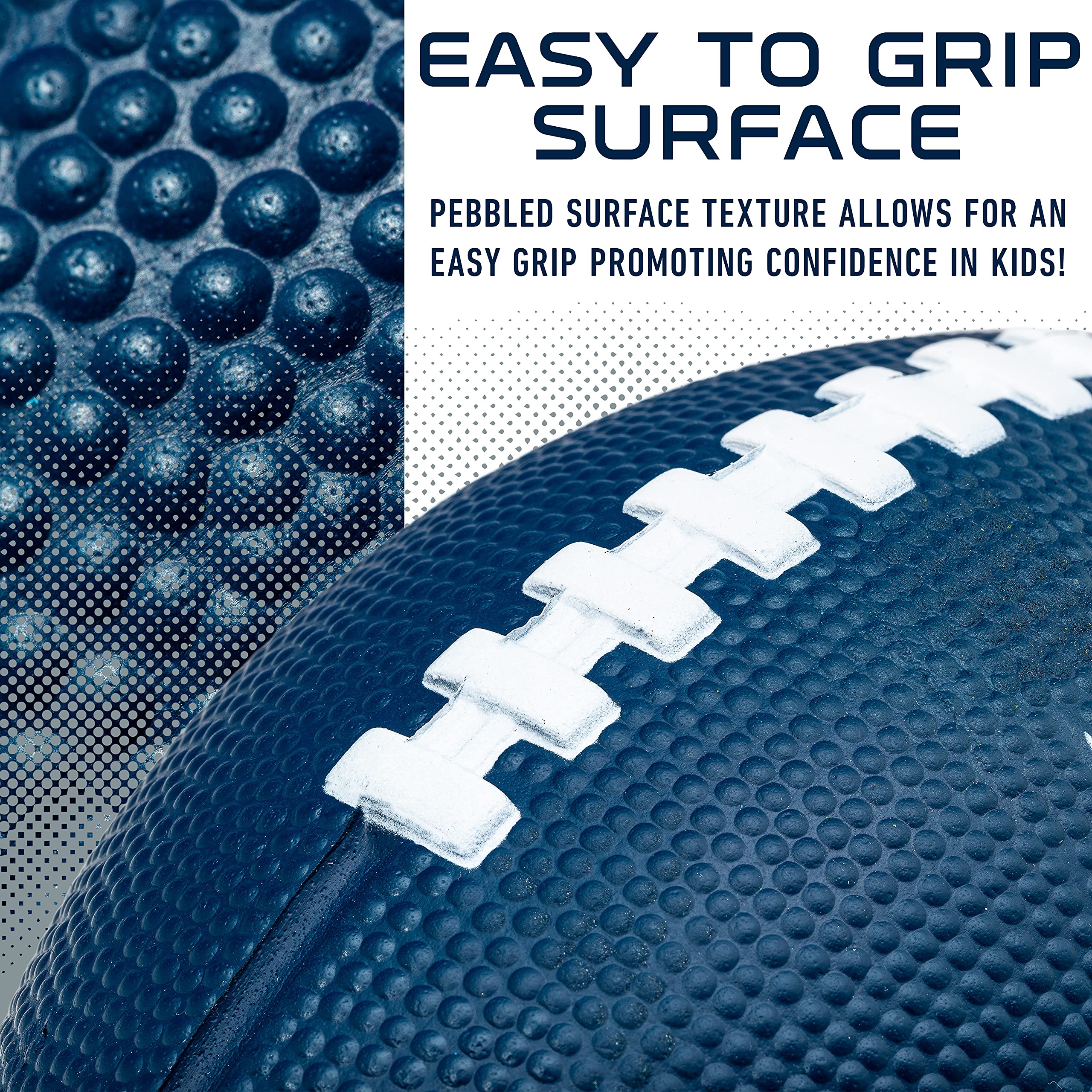 Franklin Sports Nfl Dallas Cowboys Football - Kids Foam Football - Soft Football - Mini Size - Perfect For Gameday - 8.5'' 3D Lo