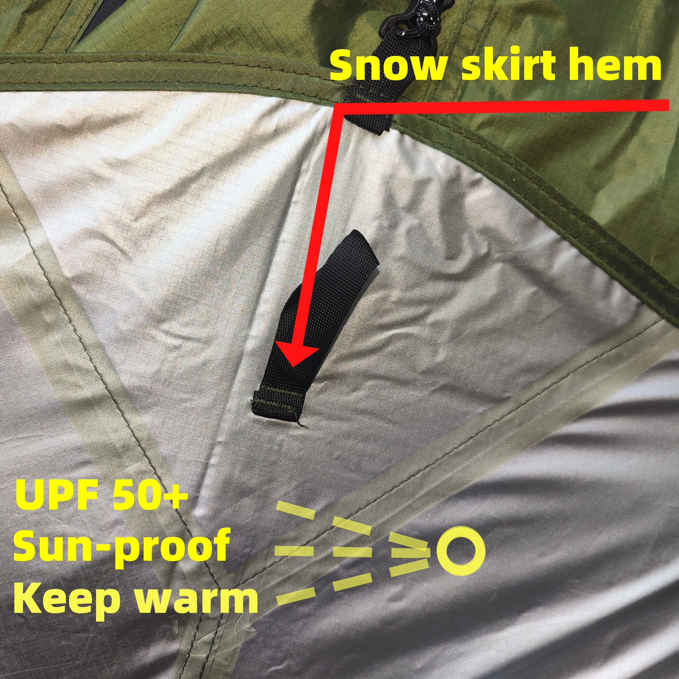 Longeek 4 Person Camping Tent 4 Seasons Backpacking Ultralight Easy Up Hot Teepee