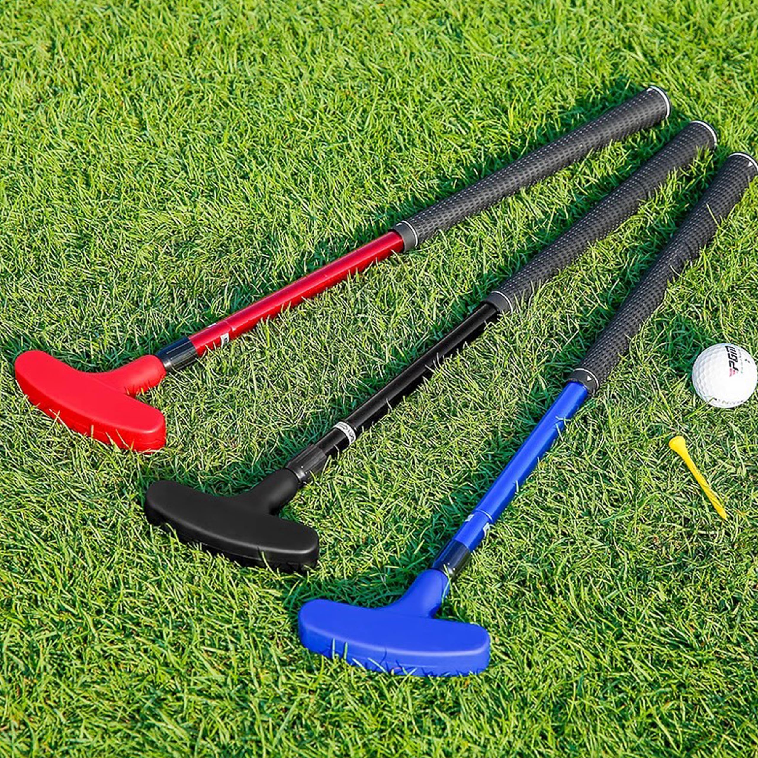 Pgm Golf Club Putter For Right Or Left Handed Golfers - 3 Pack Ambidextrous Putter For Boys And Girls - Two-Way Kids Putter, Adj