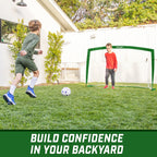 Gosports Team Tone 6 Ft X 4 Ft Portable Soccer Goal For Kids - Pop Up Net For Backyard - Dark Green