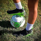 Vizari Santos Adult FG Mid Cut Soccer Shoes – Black/Green