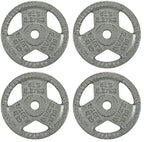 Fitvids Cast Iron Plate Weight Plate For Strength Training And Weightlifting, 1-Inch Center, 5Lb (Set Of 4)