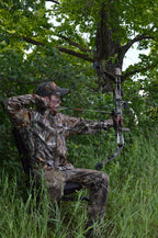 Benchmaster Sniper Seat Shooting Chair With Shooting Rest, 360 Degree Rotation, Adjustable Recline, Removable Arms, Adjustable L