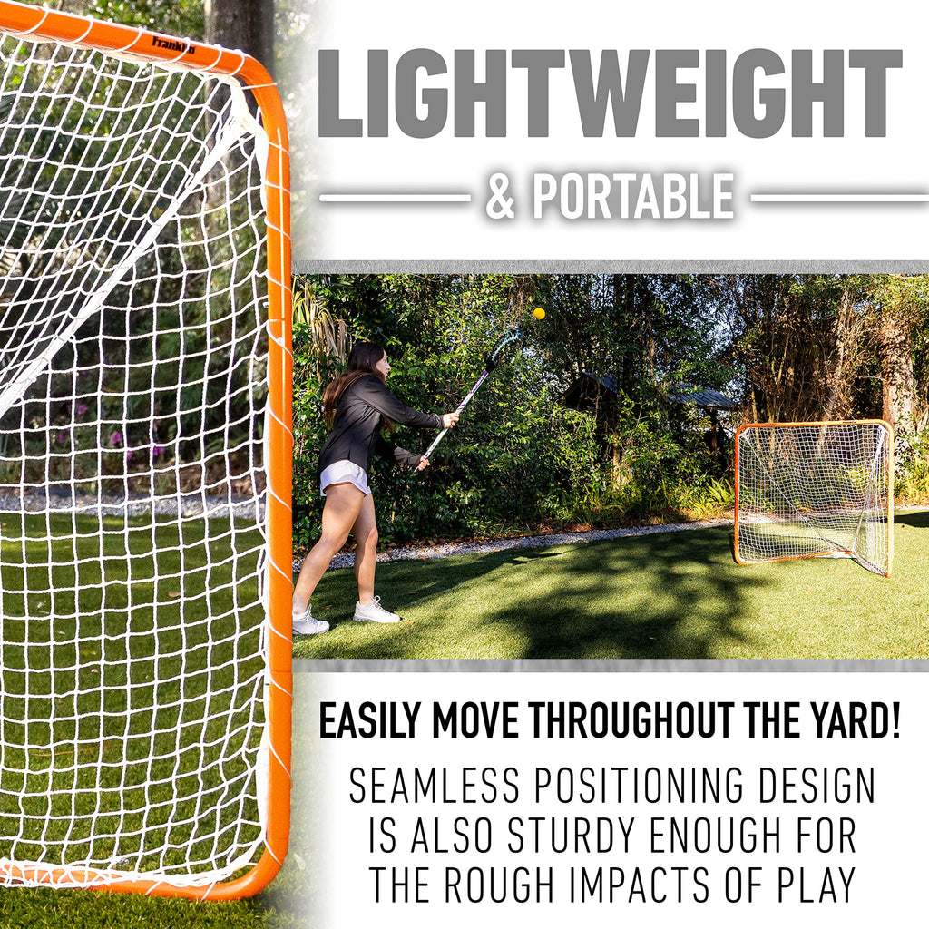 Franklin Sports Backyard Lacrosse Goal - Kids Lacrosse Net/ Equipment - Perfect For Youth Training - 48'' X 48''
