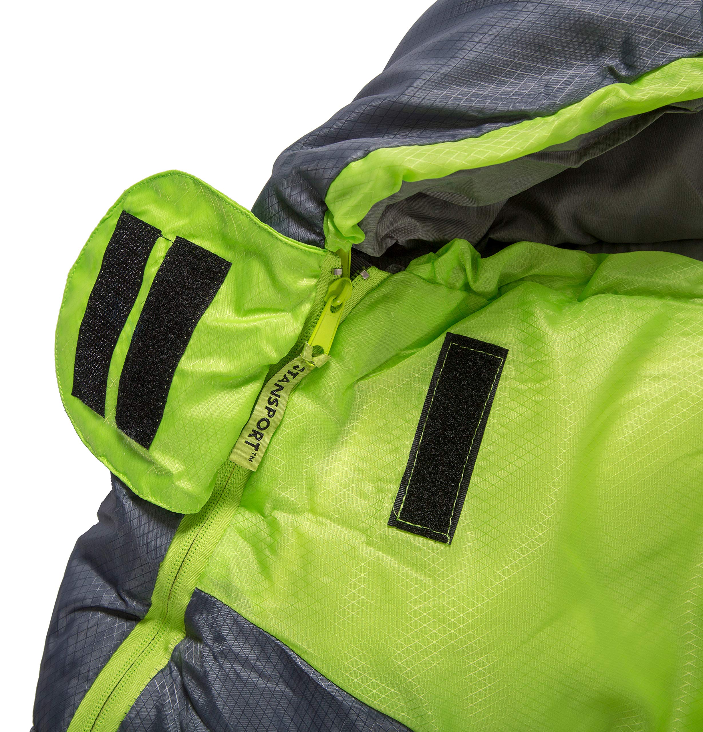 Stansport Stansport Trekker - 86 In X 34 In Mummy Sleeping Bag, Green/Gray