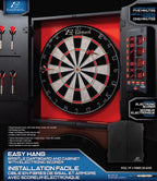 Eastpoint Sports Tournament Bristle Dartboard And Easy Hang Cabinet With Electronic Scoreboard And 6 Steel Tip Darts