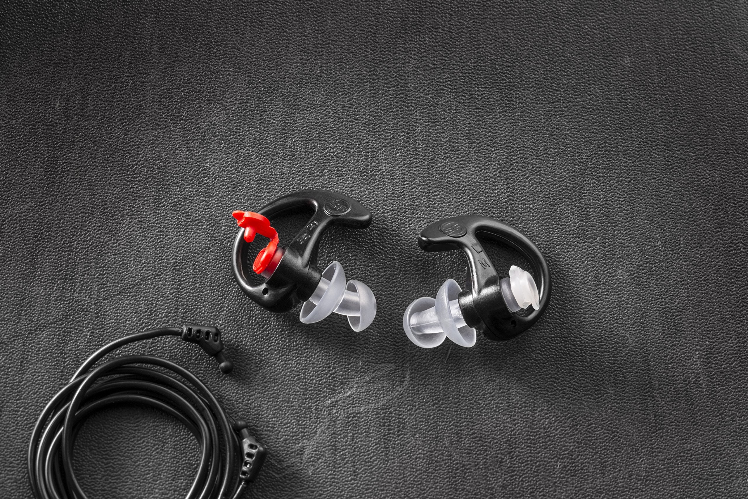 Surefire Ep3 Sonic Defenders Filtered Earplugs, Double Flanged Design, Reusable, Black, Medium