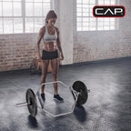 Cap Barbell Olympic Hex Bar, Trap Bar, Shrug Bar, Deadlift Bar With Combo Grips, Chrome - New Version (Obis-89Hc)