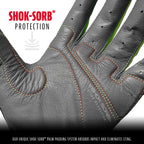Franklin Sports Youth Mlb Shok-Sorb Neo Batting Gloves, Youth Medium, Pair, Gray/Navy/Lime