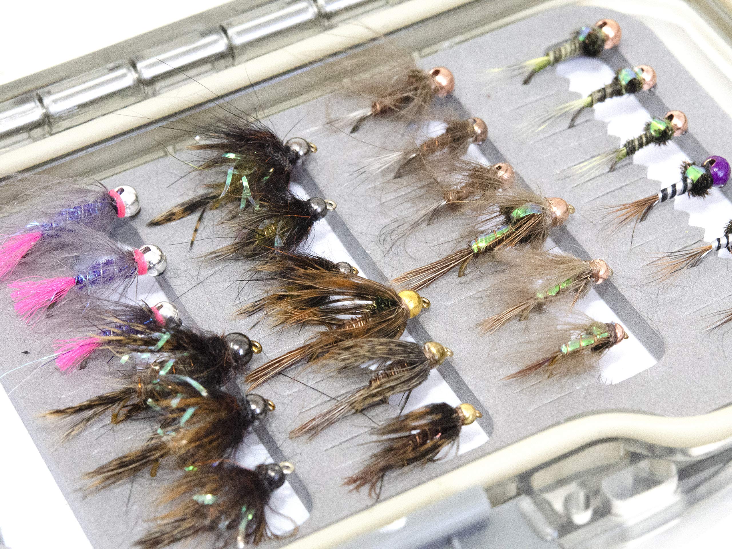 Superbe Flies 28 Favorite Bead Head Nymph,Euro Nymph,Stoneflies Trout Fly Fishing Assortment | Trout And Grayling Fishing Lure |