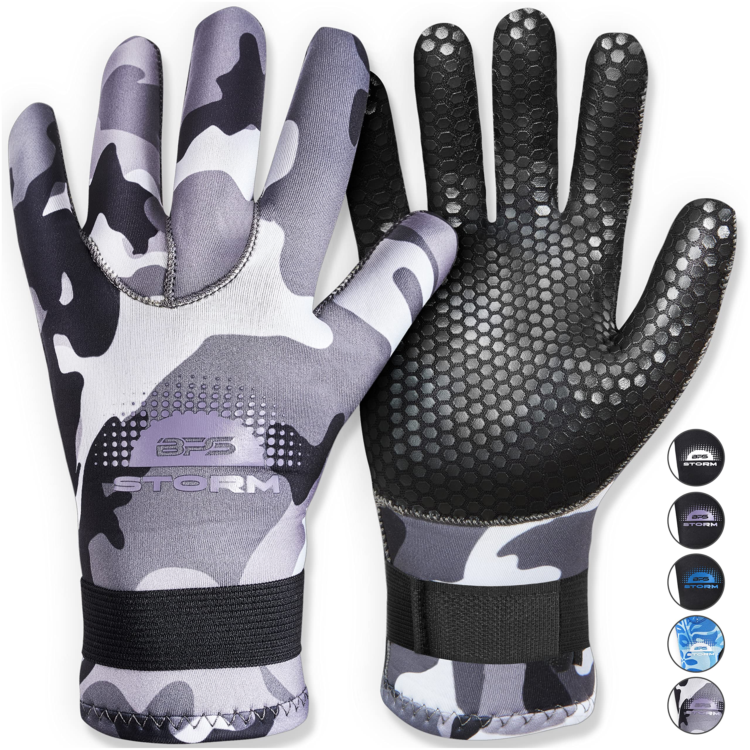 Bps 3Mm Neoprene Water Gloves With Anti-Slip Rubber Palm - Water Gloves For Wetsuit, Kayaking, Rafting, Surf, And Other Aquatic 