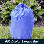 Budge B-620-X8 Blue 24-26 Long (Beam Width up to 106) 600 Denier Waterproof Breathable Hard/T-Top Boat Cover