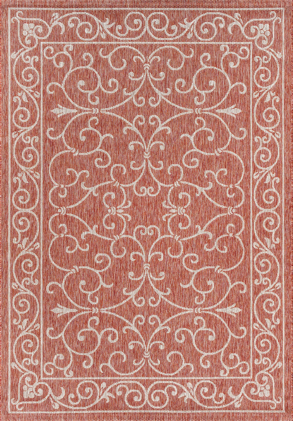 Jonathan Y Smb106B-9 Charleston Vintage Filigree Textured Weave Indoor Outdoor Area-Rug Classic Coastal Easy-Cleaning Bedroom Ki