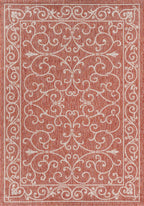 Jonathan Y Smb106B-9 Charleston Vintage Filigree Textured Weave Indoor Outdoor Area-Rug Classic Coastal Easy-Cleaning Bedroom Ki