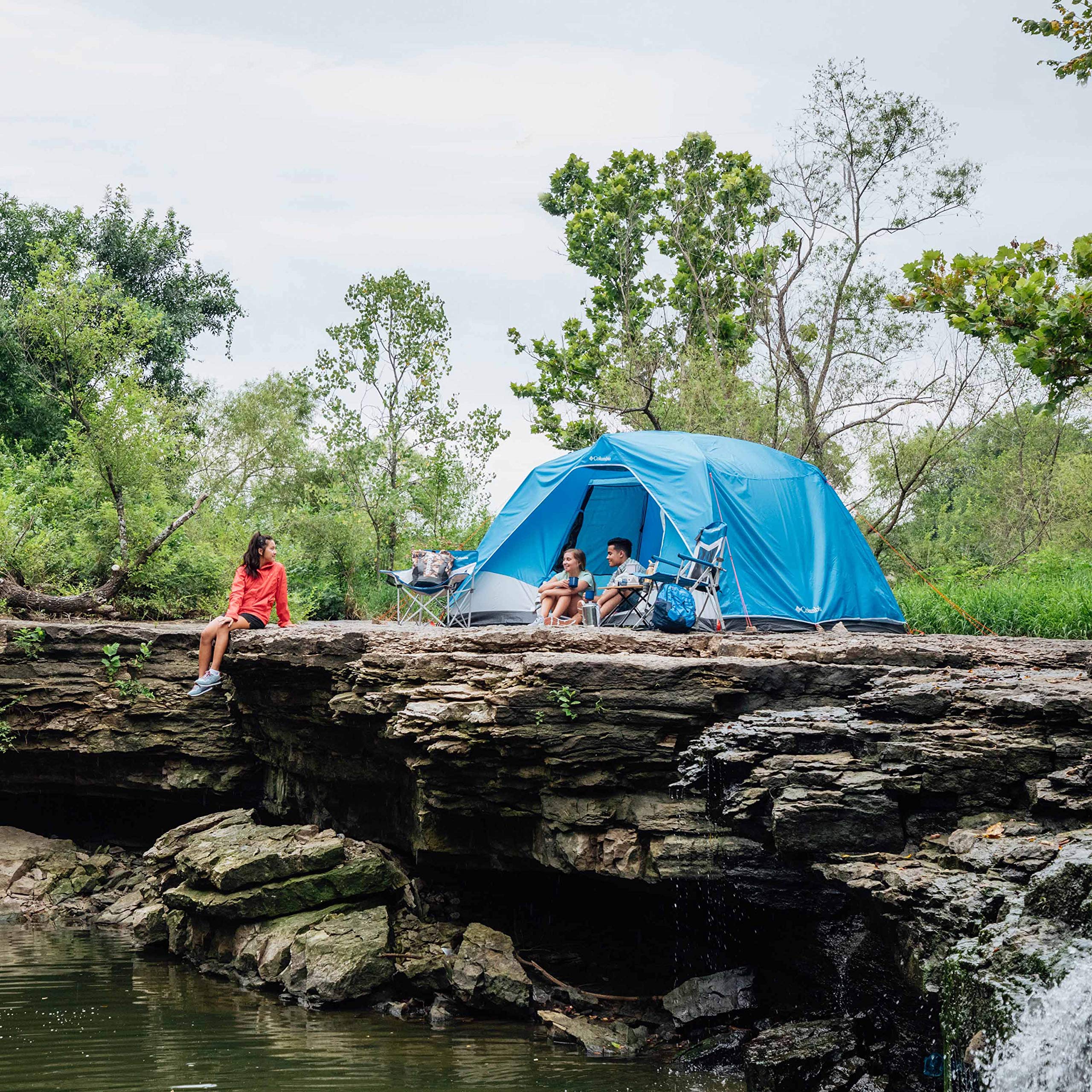 Columbia Tent - Dome Tent | Easy Setup 6 Person Camping Tent With Rainfly For Outdoors | Best Camp Tent For Hiking, Backpacking,